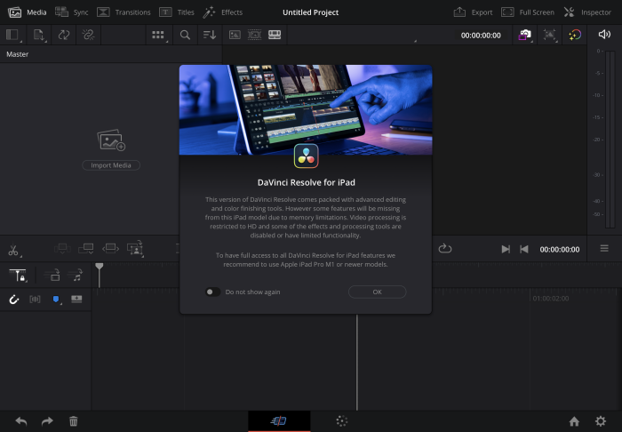 Die iPad-Version ist für M1 und M2 optimiert, läuft aber auch auf älteren Geräten. (Screenshot: Martin Wolf/Golem.de)